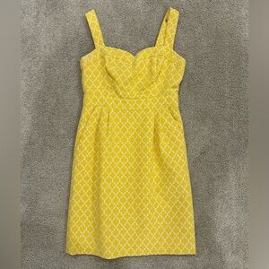 Kate Spade Yellow and White Geometric - 2  Dress-$35